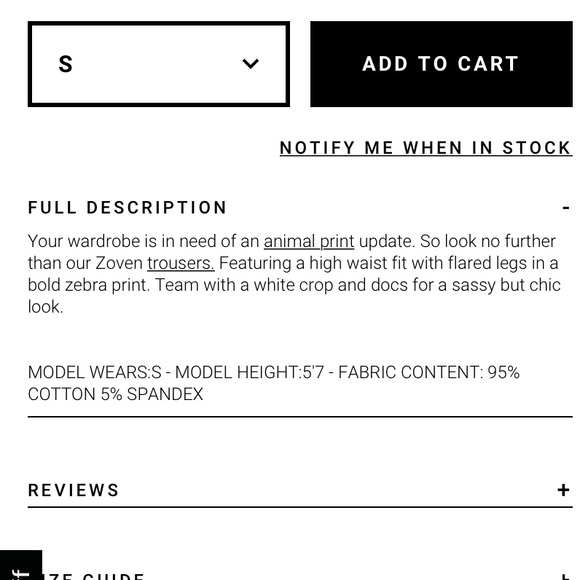 Motel Rocks Zebra Print Flare Pants - Picture 9 of 9